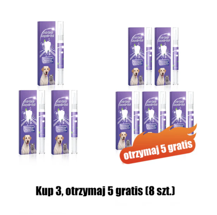 Żel do higieny jamy ustnej dla zwierząt (Kup 1, otrzymaj 1 za darmo)
